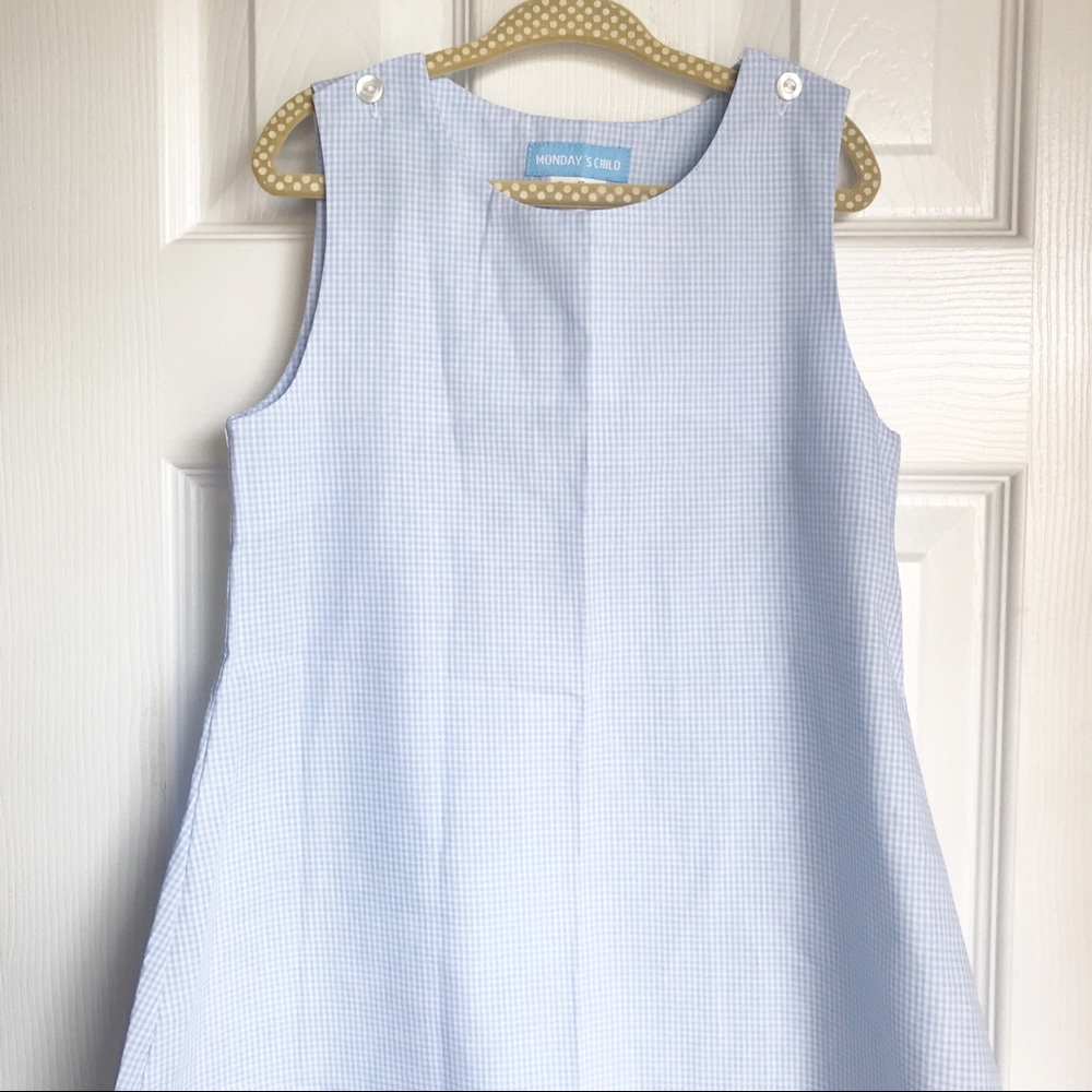 NWT Light Blue Gingham Jumper - Monday’s Child